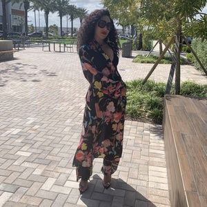 2 pc Kimono pant set (Multi color)
